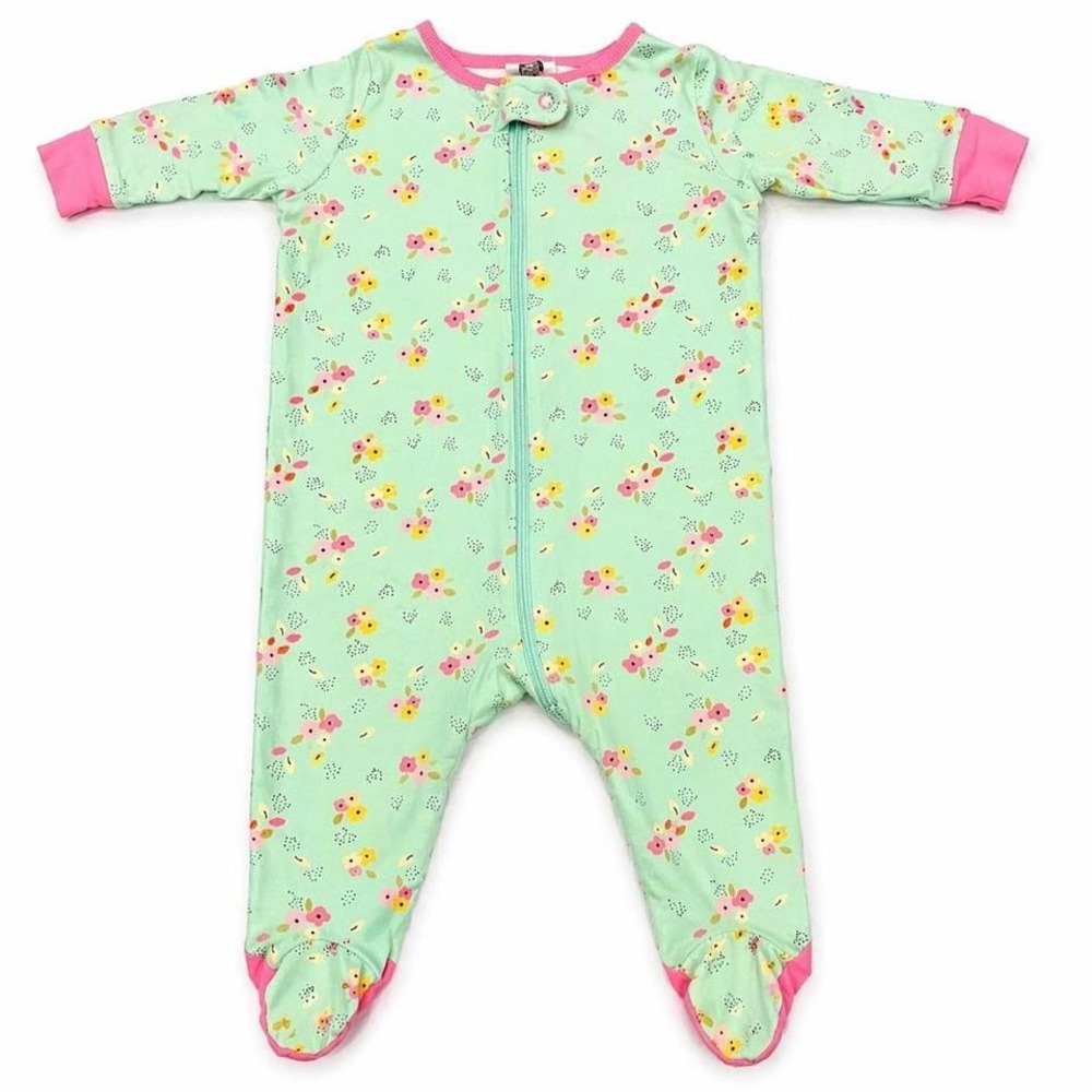 Green Floral‎ Newborn Girls